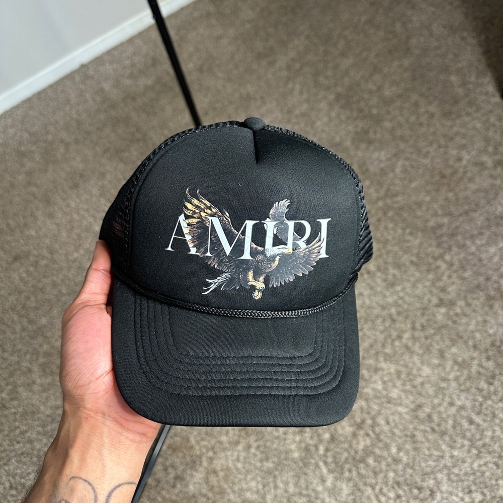 Amiri Black Eagle Hat